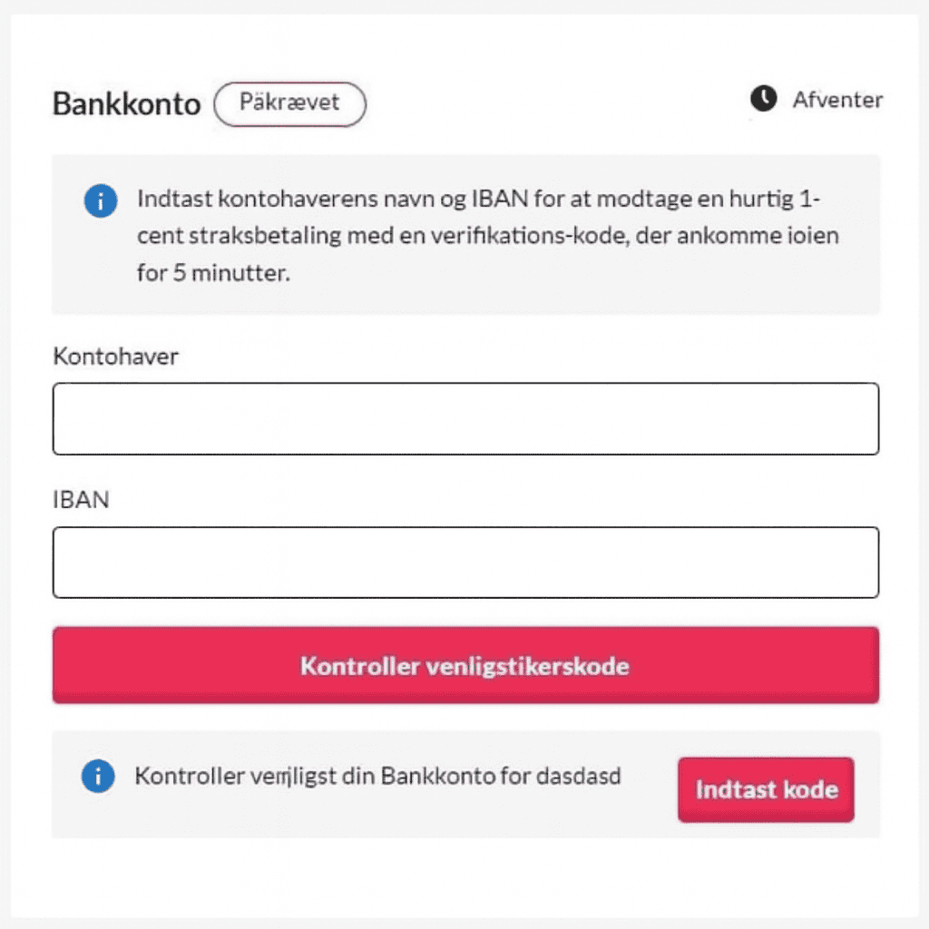 Bankbekræftelse DK