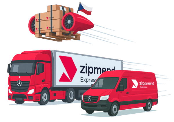 Transportery, nákladní automobily a létající turbína od zipmend Express